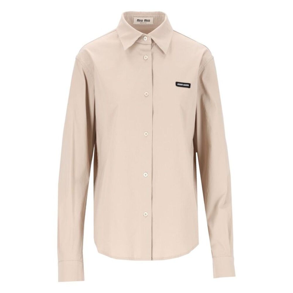 Miu Miu Women Stretch Poplin Shirt